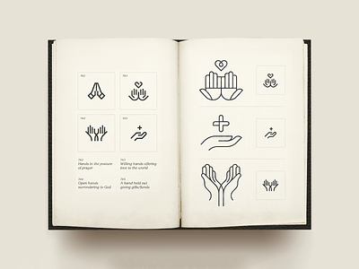 T I N Y H A N D S give hands handset icons iconset lines love pray simplicity small spread surrender tiny icons vintage