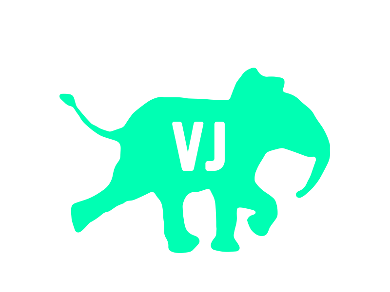 New Personal Logo 80s bright elephant gif logo seafoam