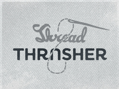 Thread Thrasher Logo ancor blue cloth gray logo screen printing shirts thread threads vintage