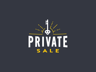 Private Sale classy color icon key logo private ray sale type