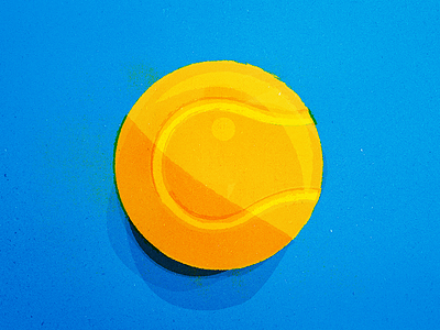 Tennis Ball 3d ball dimensional flat illustration lighting shadow sports tennis tennis ball texture