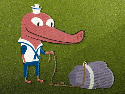 Pet Rock aligator illustration kid pet rock rock sailer suit