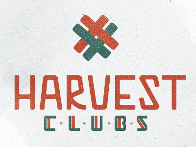 Harvest Clubs custom type logo