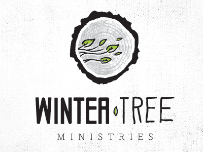 Winter Tree custom type illustration leaves logo tree