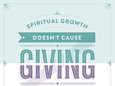 Giving Quote church clean fancy flourishes giving money quote ribbon sermon spiritual growth type