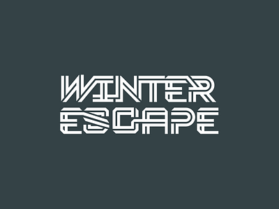 Winter Escape Type connected escape future lines path snow space texture type winter
