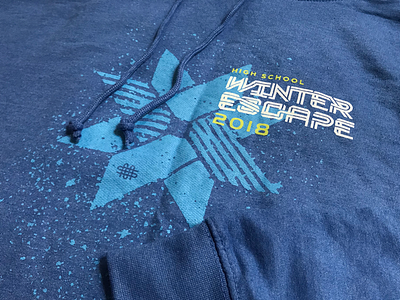 Winter Escape Hoodie 2018 blizzard blue event geometric hoodie lines simple snow texture type winter