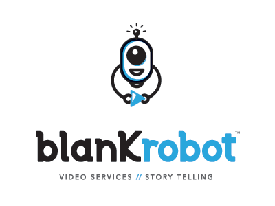 Blank Robot Logo custome liustration logo play robot type video