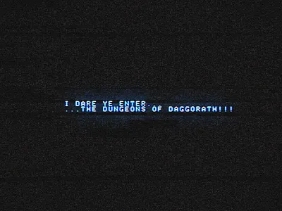 Dungeons of Daggorath ! ! ! backgorund computer desktop dungeons of daggorath ready player one screen static tech trs 80 wallpaper