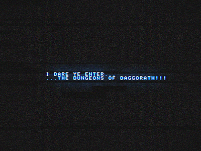 Dungeons of Daggorath ! ! ! backgorund computer desktop dungeons of daggorath ready player one screen static tech trs 80 wallpaper