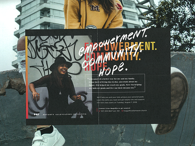 PAI card dope empowerment flyer graffiti hip marker modern poster poverty street underserved