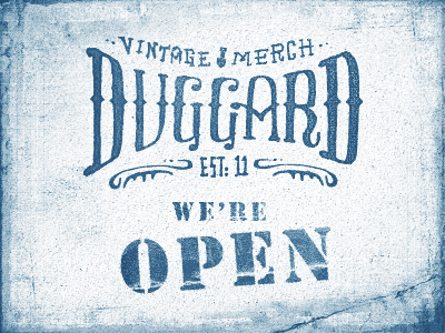Duggard Open duggard logo open poster shirt store texture