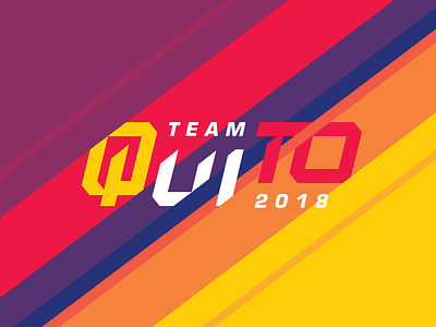 Team Quito 2018 athletic christian church ecuador logo mission trip soccer sports type