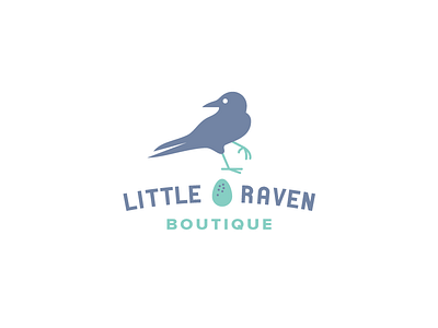 Little Raven baby bird brand egg fashion icons light logo pastel raven soft vintage