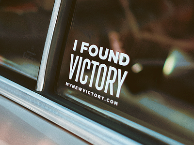 I Found Victory clean mockup modern photo photo booth simple sticker type wall