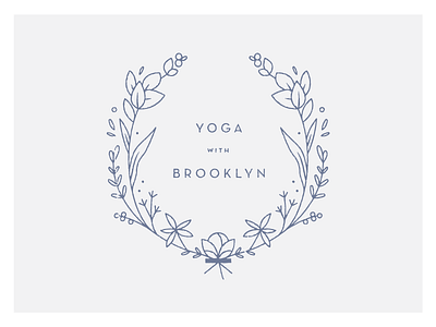 Yoga Biz brand assets brand breakout branding buds circle logo classy crest flowers girl boss girl brand hipster leaves mirror plants pretty round texture vintage wreath yoga