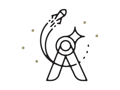 An asterism logo mark