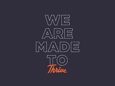 Thrive Shirts churchgroup findhope hope ministry orange poverty script shirt thrive togehter typography