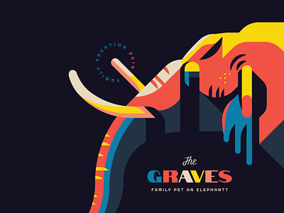 The Graves Family Pet an Elephant adventure branding bright colors elephant eye family illustration lighting photography travel traveling tusk vacation vacations wildlife