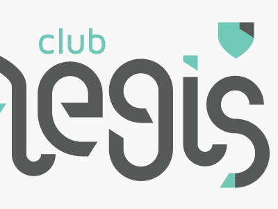 Aegis color custome type graphic logo shield type