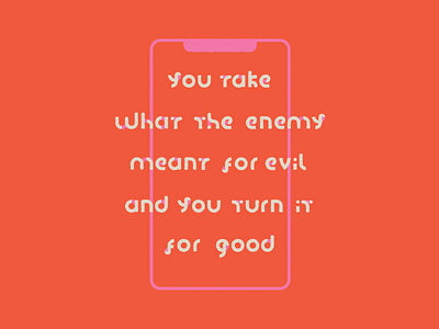 For Good bright clean color fun instagram iphone lines modern art orange phone pink quote shapes simple social app social media techno technology type typography