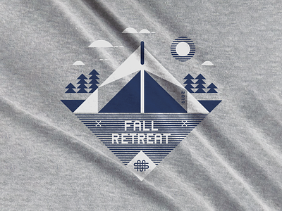 Retreat Shirt camp camp shirt clean fall retreat fun kids middle school modern retreat simple students summer camp tent trees youth