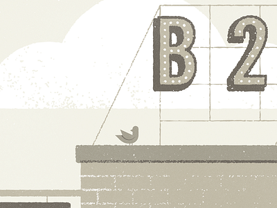 B2 bird building cloud sign texture