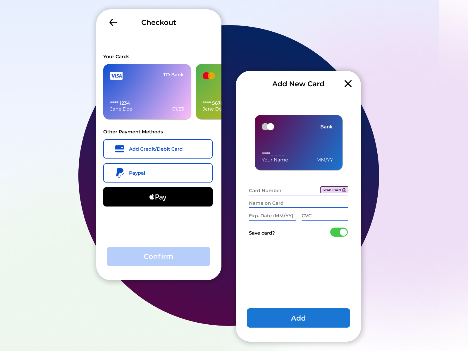 Daily UI #002 - Credit Card Checkout by June Boodajee on Dribbble