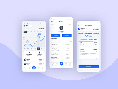 PumaPay Wallet app redesign