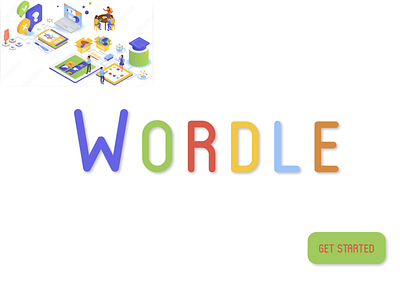 Re-design of Wordle game. ui