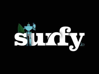 Surfy logo brand identity logo surf typography wave