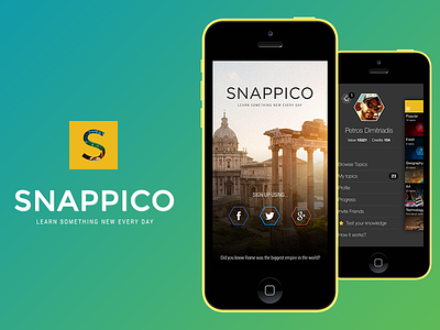 Snappico mobile app app application development ios iphone mobile ui ux