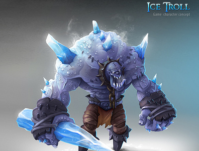 Ice Troll entertaining game hero ice troll war