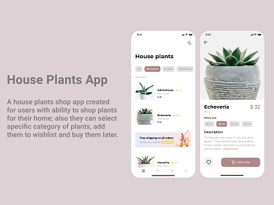 House Plants app