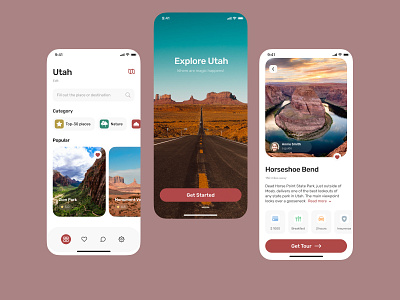 UtahTrip app app design icon ui ux