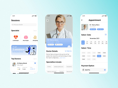 Medical app for online appointments