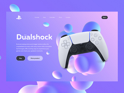 Langing page for Playstation app branding design icon illustration logo typography ui ux vector