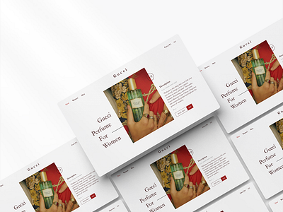 Gucci perfume concept design ui ux