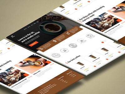 Online Coffee Shop coffee design designer ui ux website