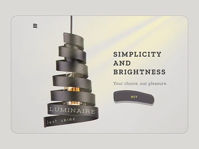 Luminaire shop_e-commerce(minimorphism) design ui ux