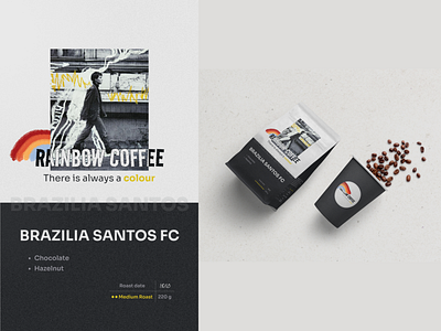 Coffee package for Rainbow Coffee Shop branding coffee design figma logo packaging photoshop ui ux