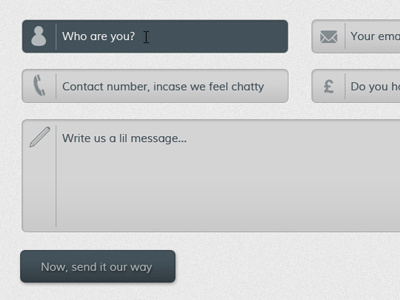 Contact Form blue contact form form simple ui user interface