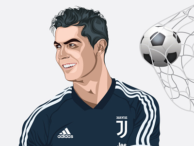 Cristiano Ronaldo adobe illustrator art best vector recreation vector vector illustration vector portrait