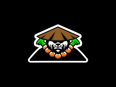 Panda monk logo