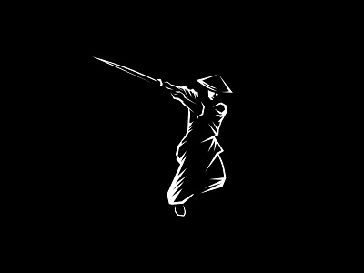Cutting samurai logo branding graphic design logo