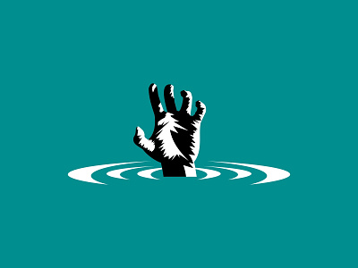 Drowning logo branding graphic design logo