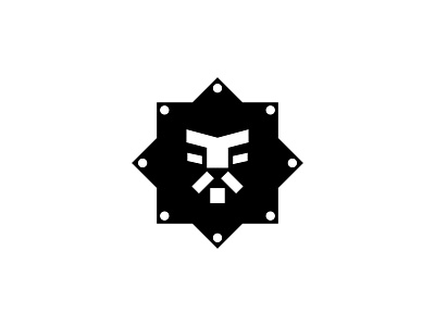 Lion polygon logo branding graphic design logo