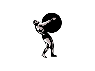 Strongman viking logo branding design graphic design illustration logo vector