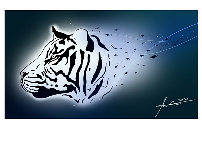 Baihu - The White Tiger art culture digital art digital design idea photoshop