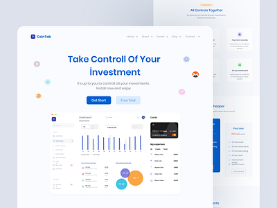 CoinTab - Cryptocurrency Landingpage